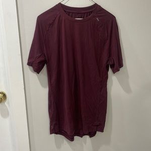 Lululemon Burgundy Workout Shirt Size M